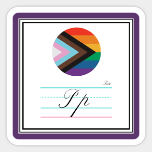 Pride Queer Alphabet Cards Sticker